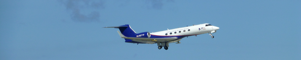 research aircraft in flight