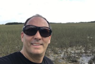 Fernando Miralles-Wilhelm in the everglades