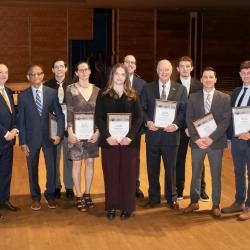 Mesonet team poses with their awards. 