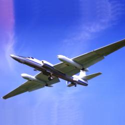 NASA ER-2 aircraft in flight