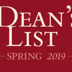 Dean's List Spring 2019