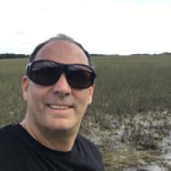 Fernando Miralles-Wilhelm in the everglades